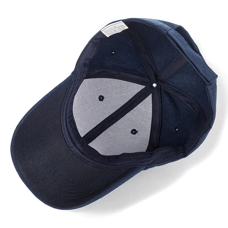 Casual Plain Acrylic Baseball Adjustable Snapback Cap