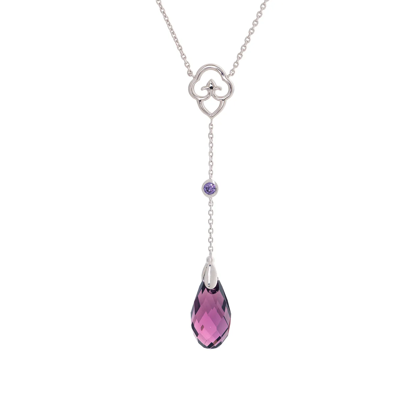 Celestial Tassel Necklace Amethyst