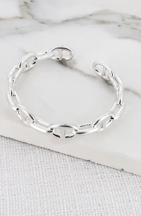 Chain Link Bangle - Silver