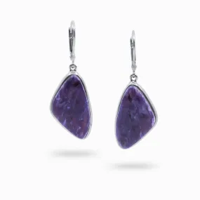 Charoite Drop Earrings