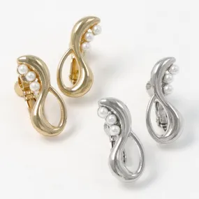 Chunky Wave Clip On Earrings