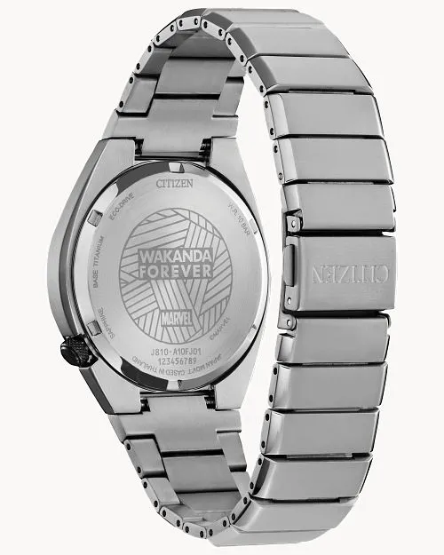 Citizen Black Panther Black Dial Super Titnium Bracelet Watch AW1668-50W