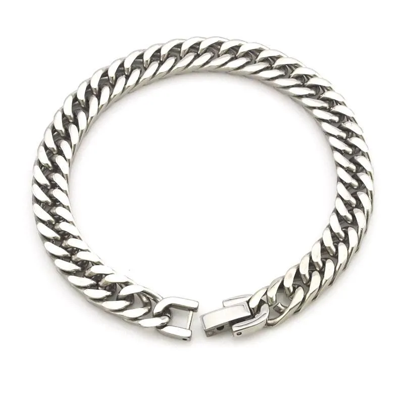 Classy Men Silver Chain Bracelet