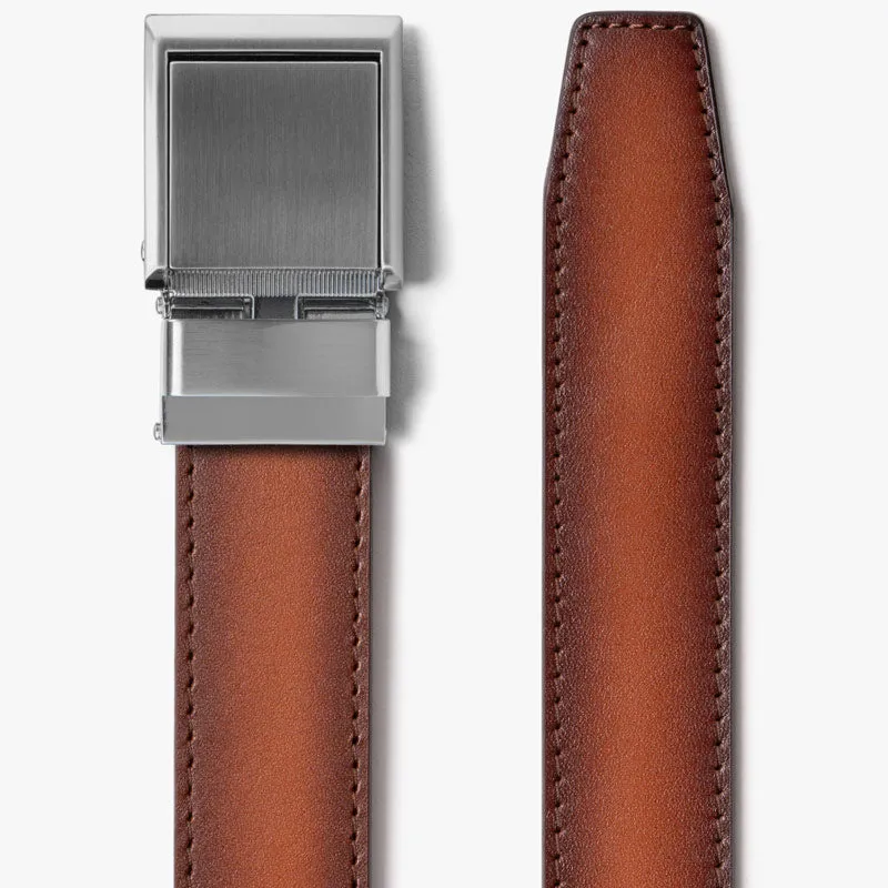 Cognac Full Grain Leather Belt