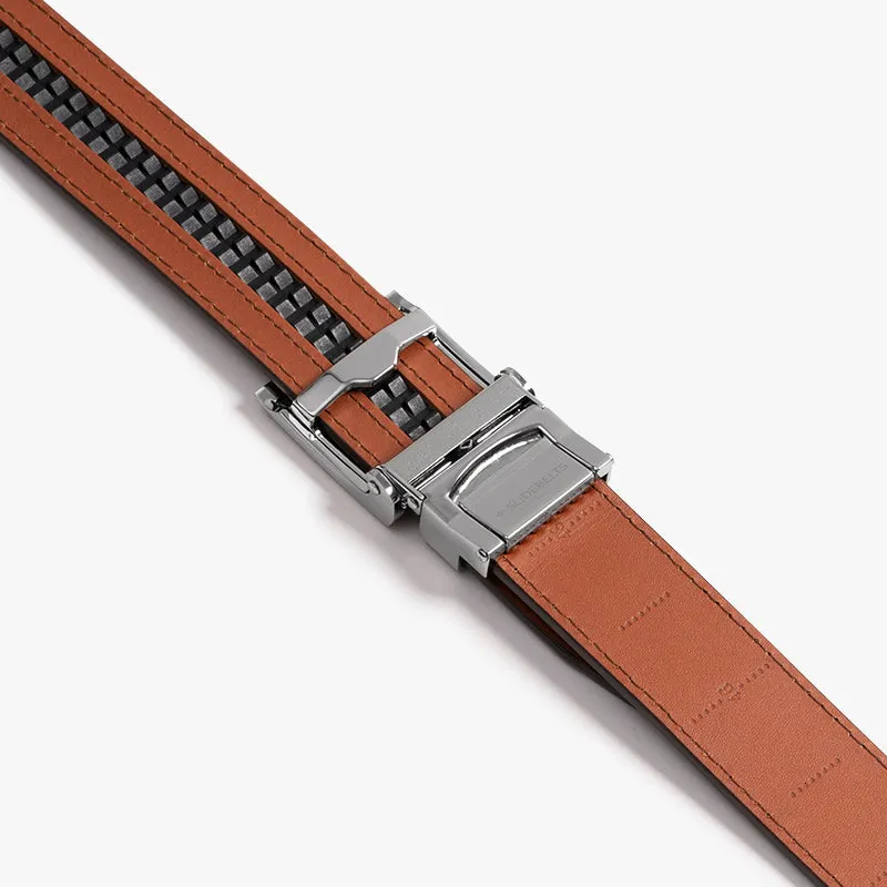 Cognac Full Grain Leather Belt