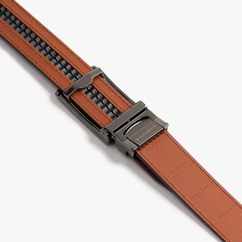 Cognac Full Grain Leather Belt