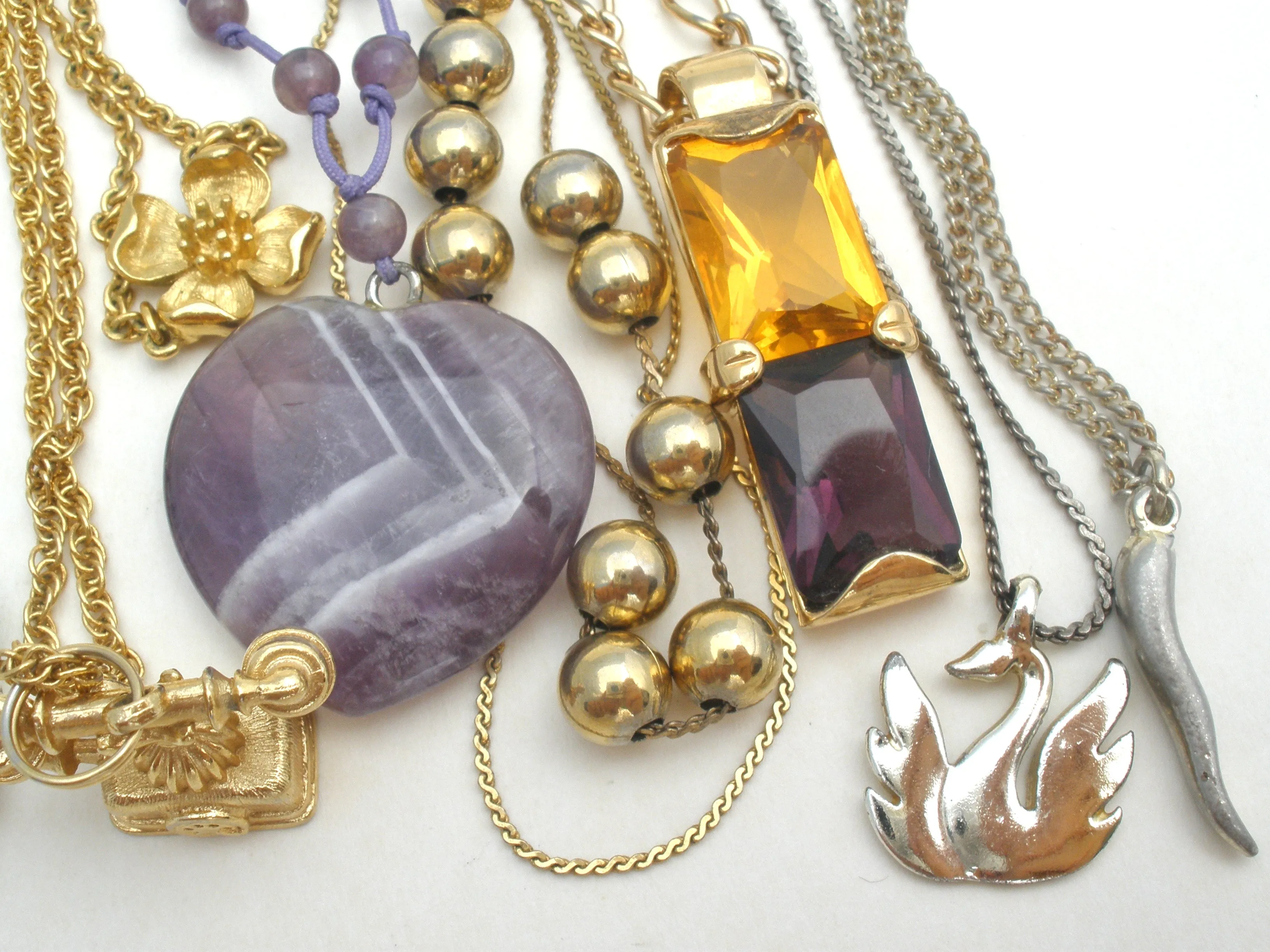 Collection of Vintage to Modern Pendant Necklaces