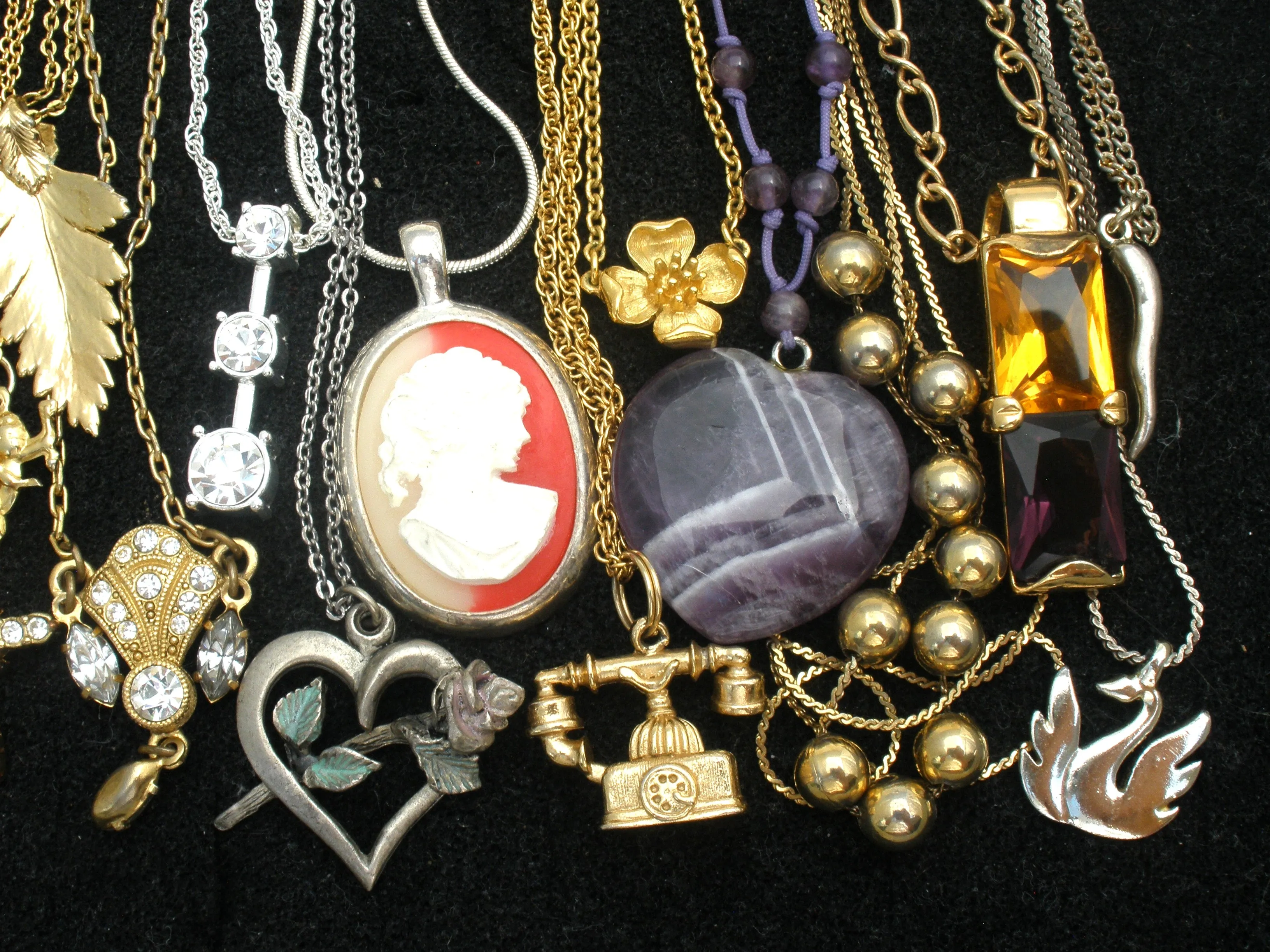 Collection of Vintage to Modern Pendant Necklaces