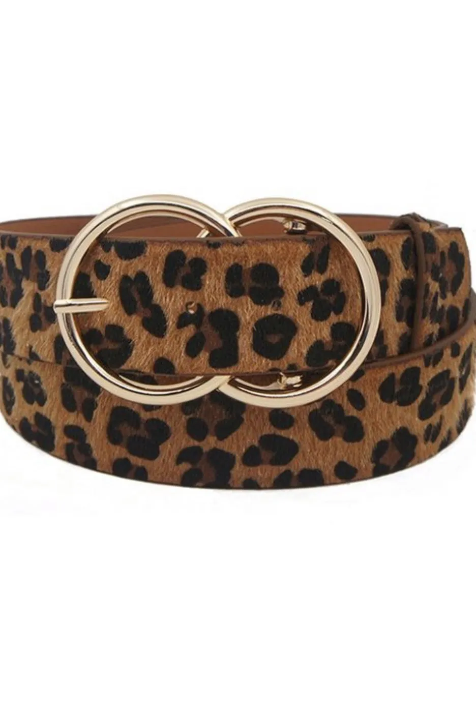 Cora Dark Leopard Belt