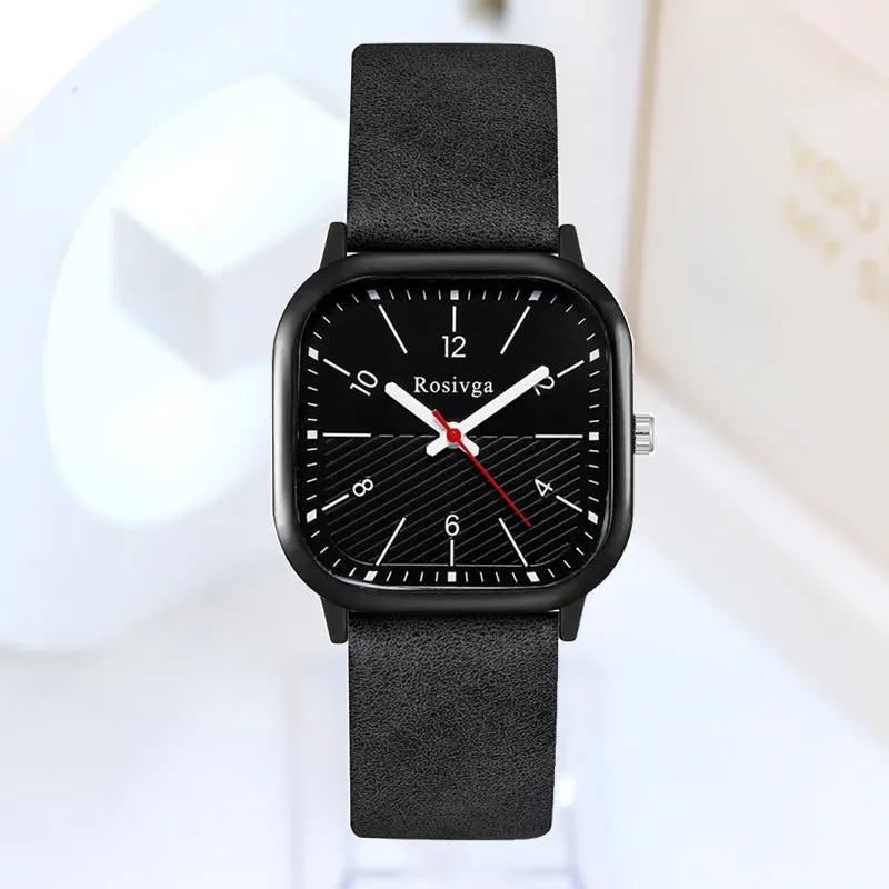 Couple Women's Watch Women's Ins Style Square Digital Quartz Watch for Middle School Students