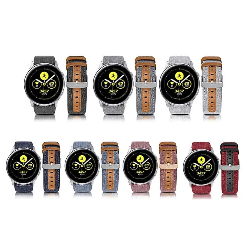 Denim & Leather Watch Straps Compatible with the Kogan Hybrid  Smart Watch