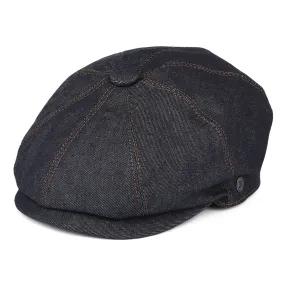 Denim Newsboy Cap - Dark Blue