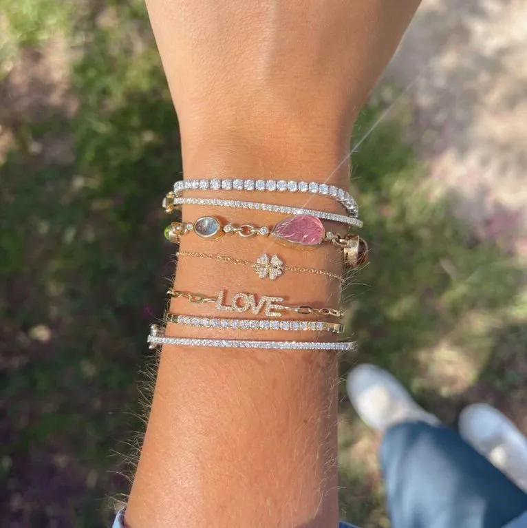 Diamond Clover Bracelet