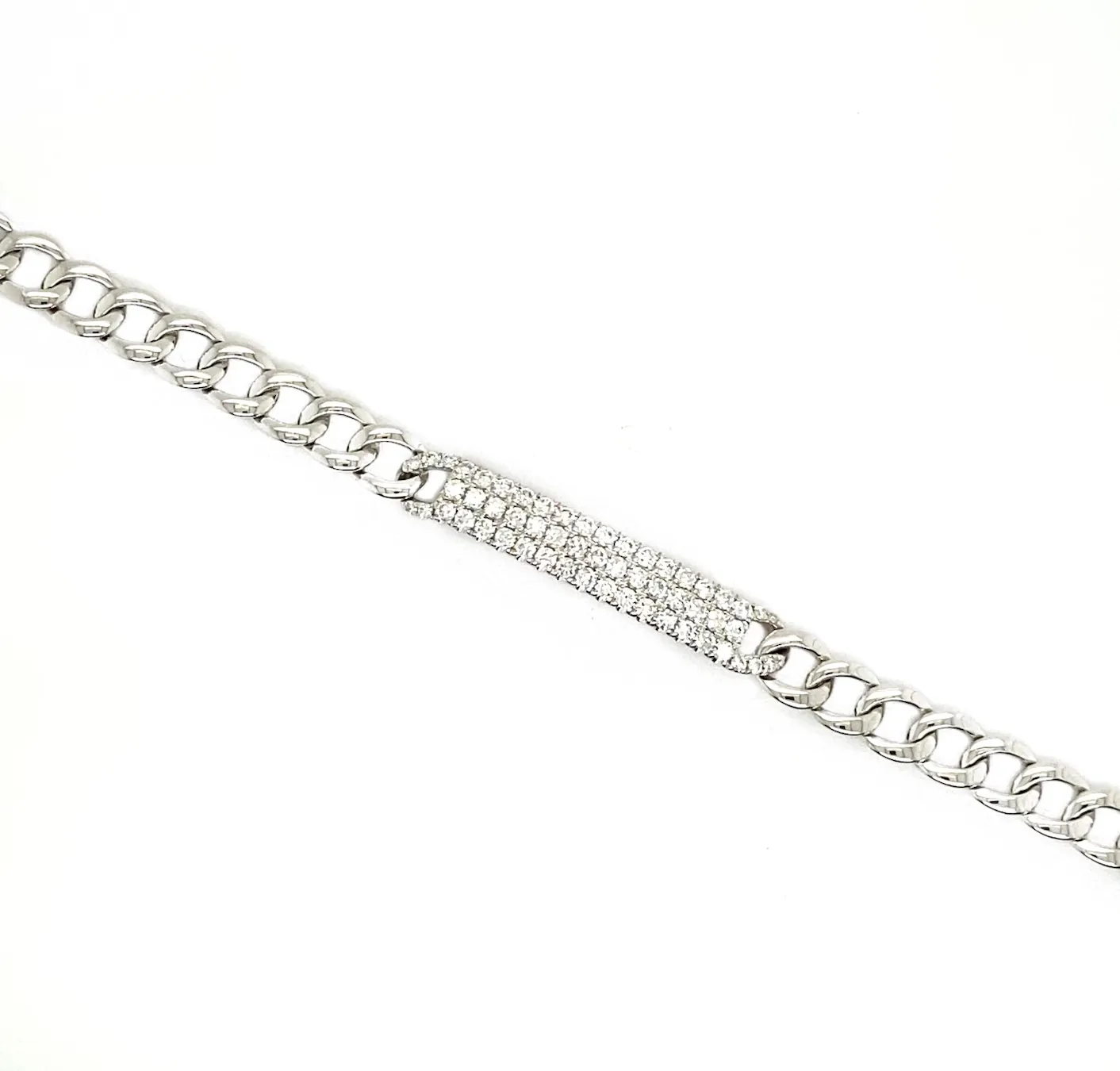 Diamond Pave ID Bracelet