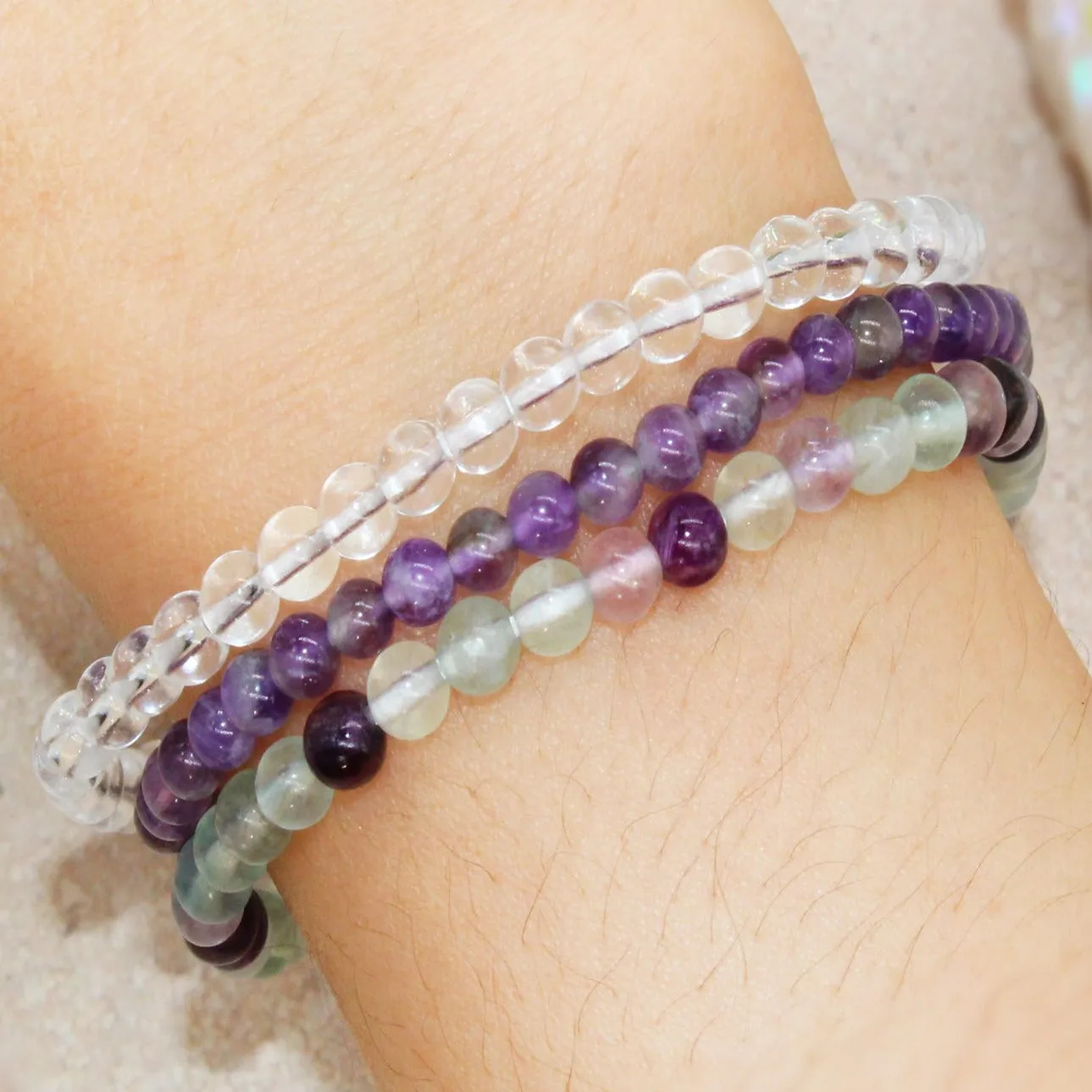 Divinity & Enlightenment Stackable Crystal Bracelet Set