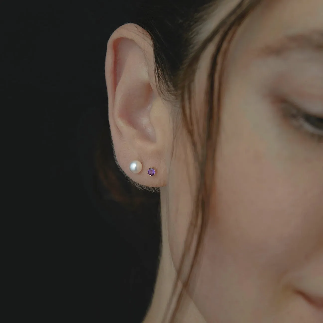 E1902AM | 3mm Amethyst Studs