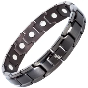 Elegant Titanium Magnetic Therapy Bracelet (Gunmetal Gray)