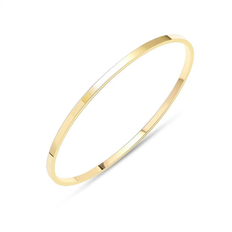 Elegant Titanium Steel 18K Gold Plated Bracelet for Women