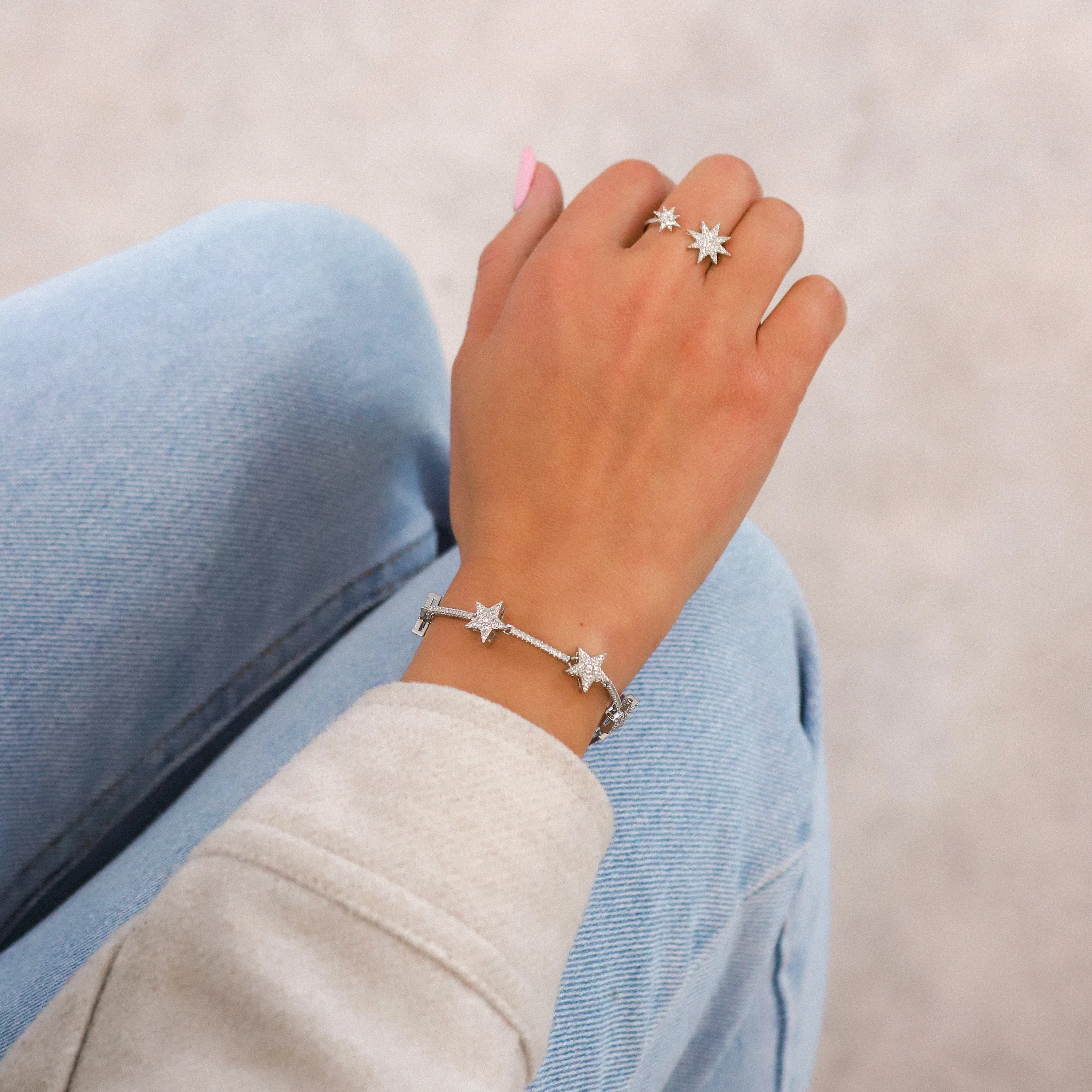 Etta Sparkling Star Bracelet | 925 Sterling Silver