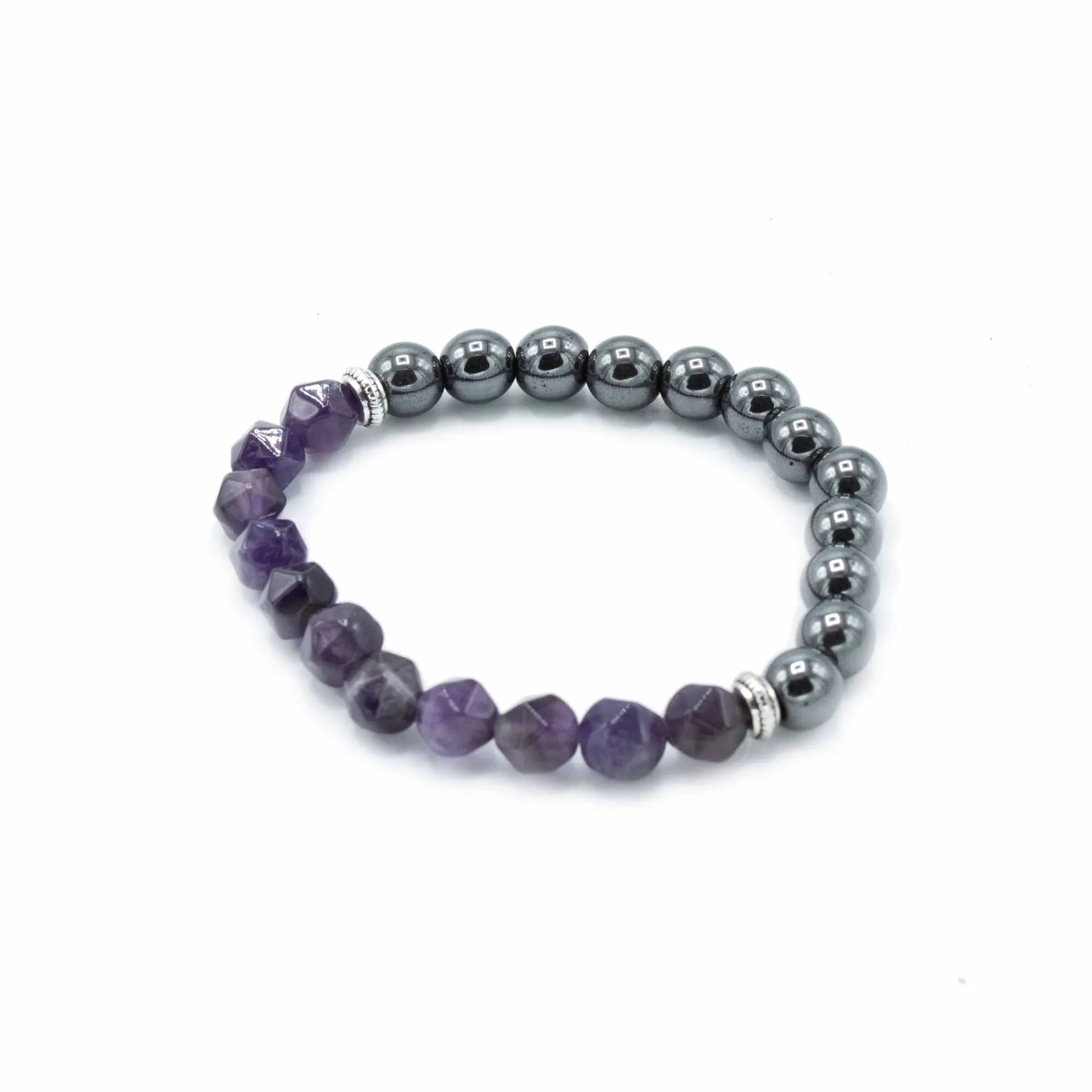 Faceted Gemstone Bracelet - Magnetic Amethyst | Sparkling Stones, Perfect Gift