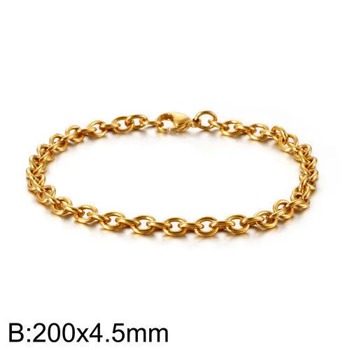 Fashion European And American O-shaped Stainless Steel Hollow Bracelet