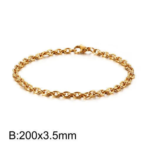 Fashion European And American O-shaped Stainless Steel Hollow Bracelet