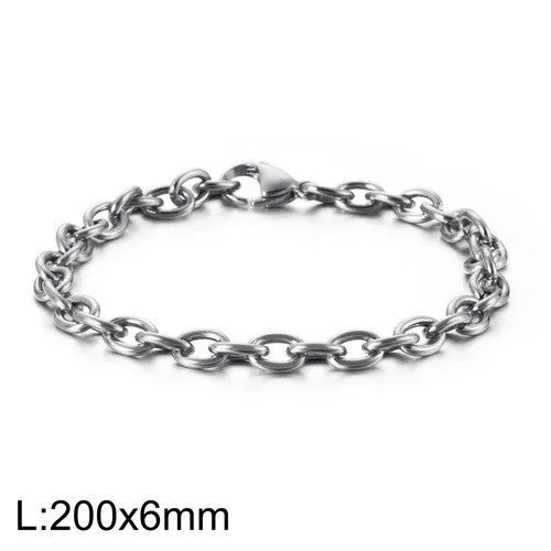 Fashion European And American O-shaped Stainless Steel Hollow Bracelet