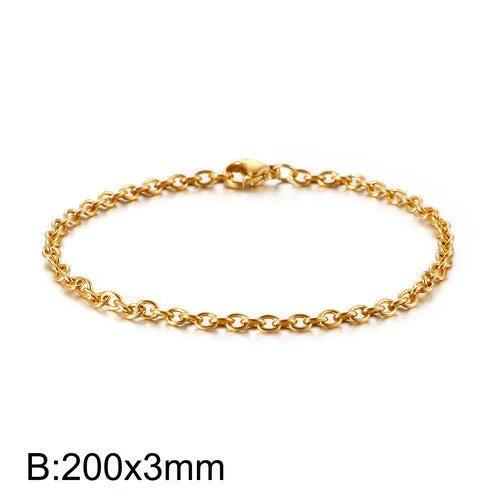 Fashion European And American O-shaped Stainless Steel Hollow Bracelet