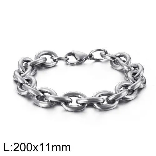 Fashion European And American O-shaped Stainless Steel Hollow Bracelet