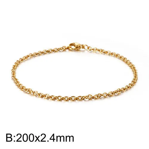 Fashion European And American O-shaped Stainless Steel Hollow Bracelet