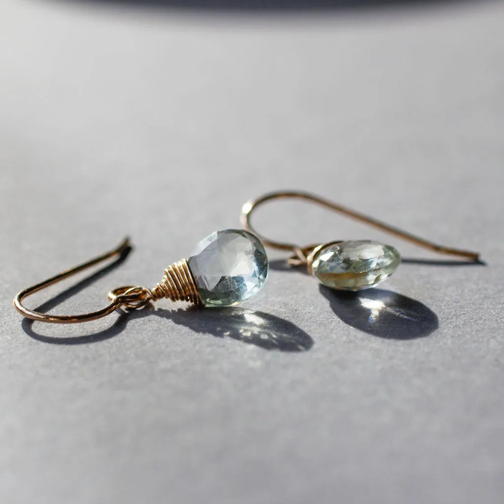 Gemstone Drops - Green Amethyst