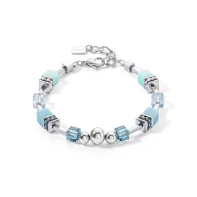 GeoCUBE® Fusion Spheres bracelet ice blue