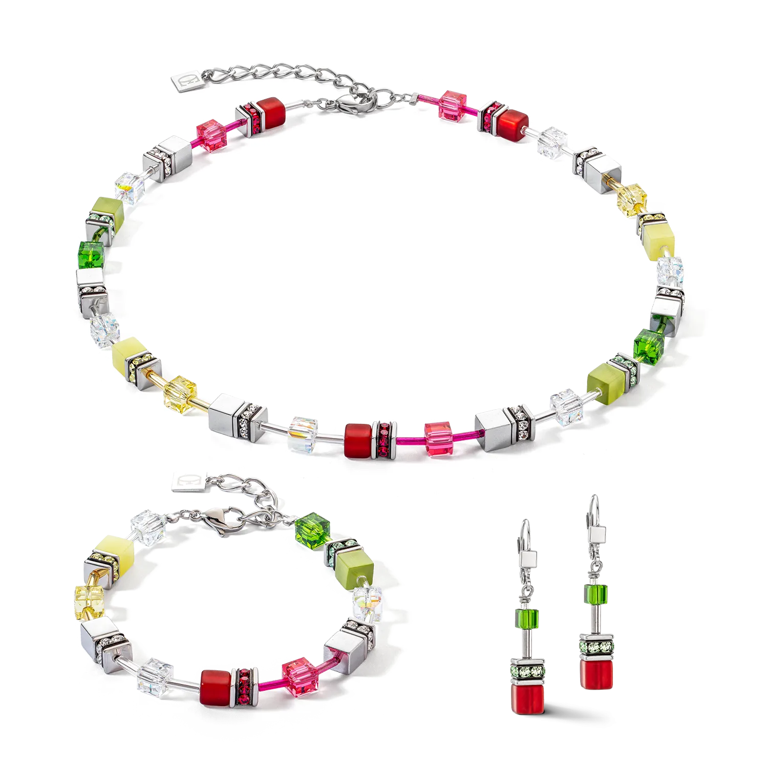 GeoCUBE® Iconic bracelet red-green