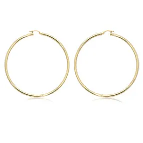 Gold 2.5x60mm Tube Hoops