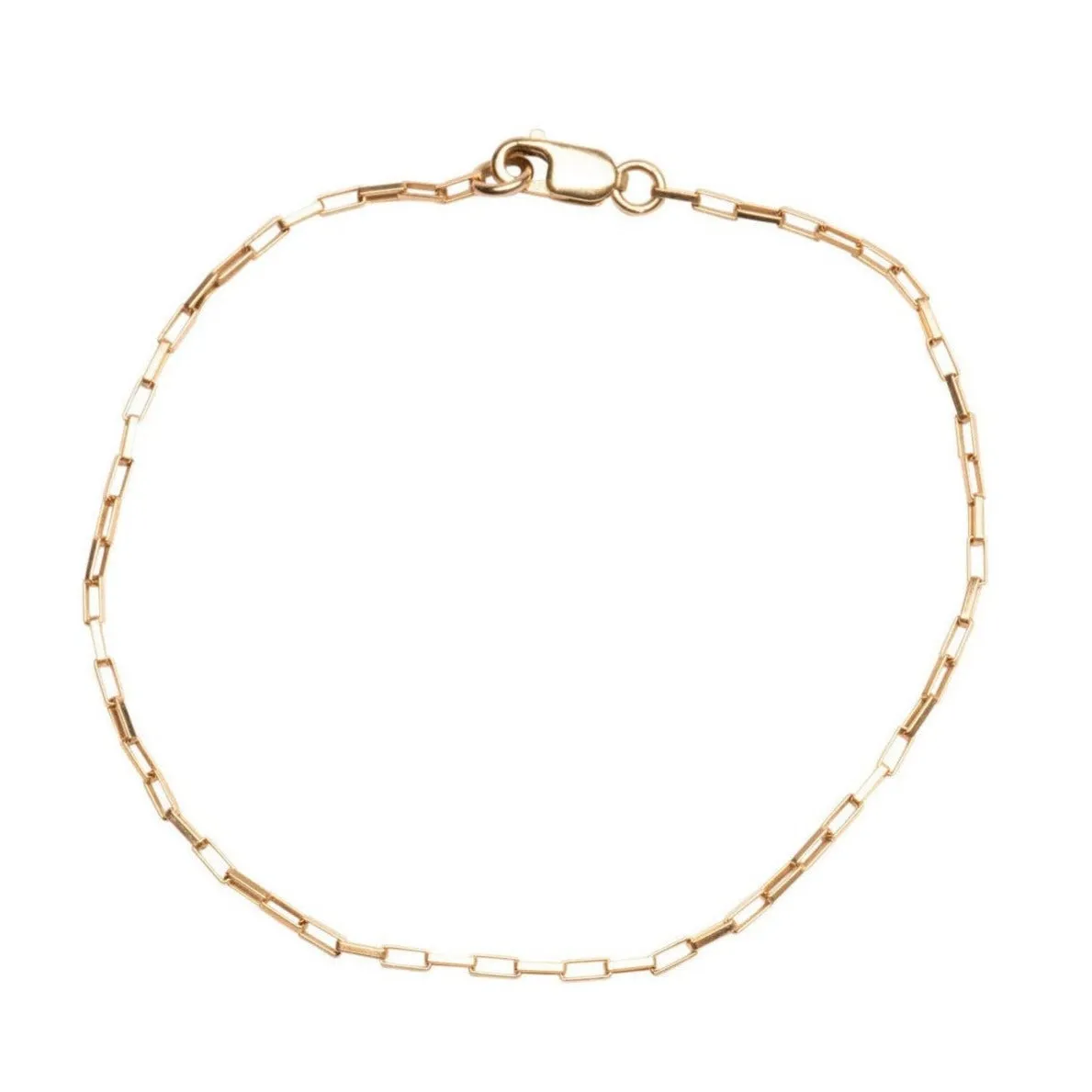 Gold Filled Thin Box Bracelet