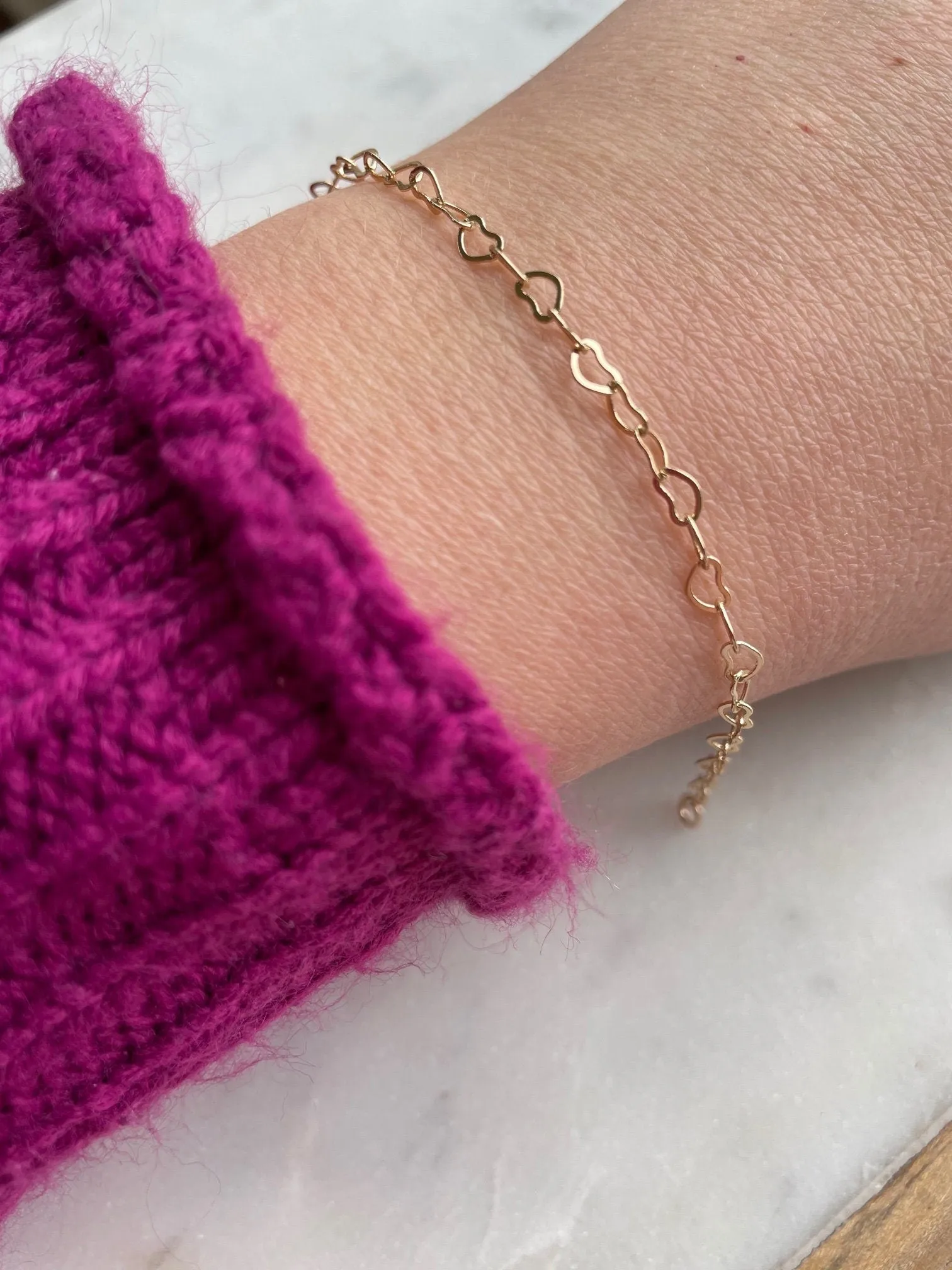 Gold Heart Bracelet