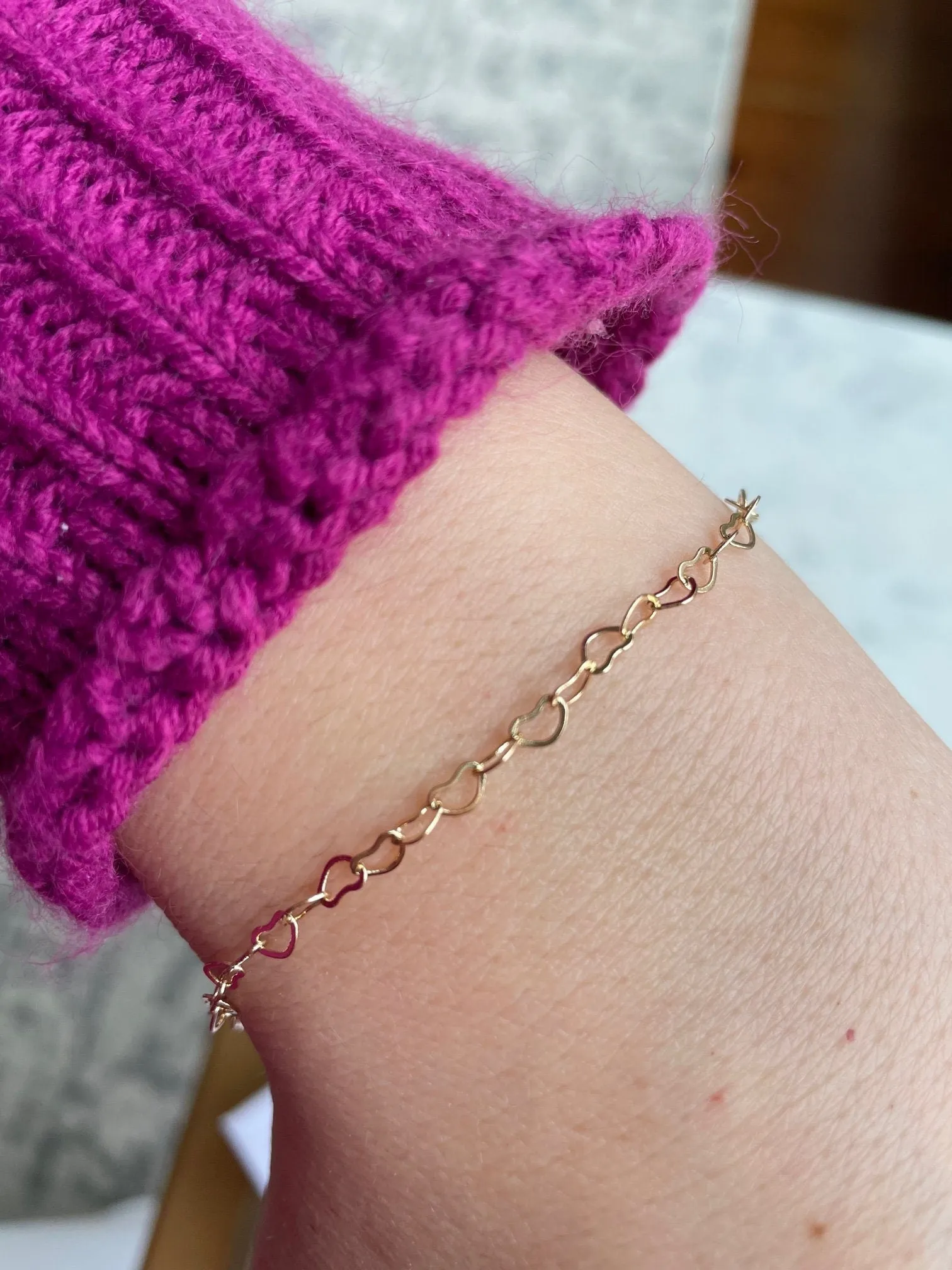 Gold Heart Bracelet