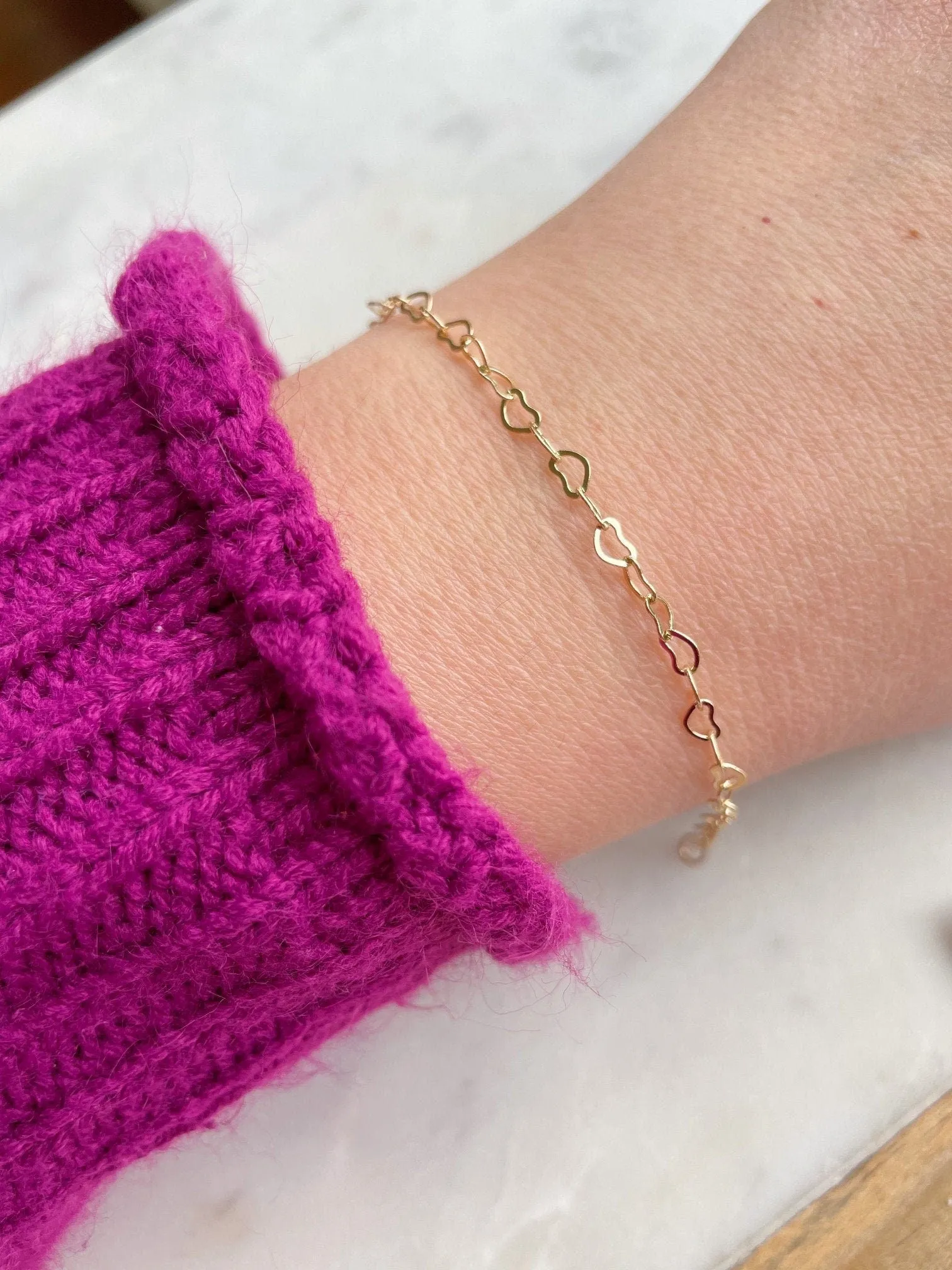 Gold Heart Bracelet