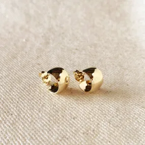 GoldFi - 18k Gold Filled Half Open Stud Earrings