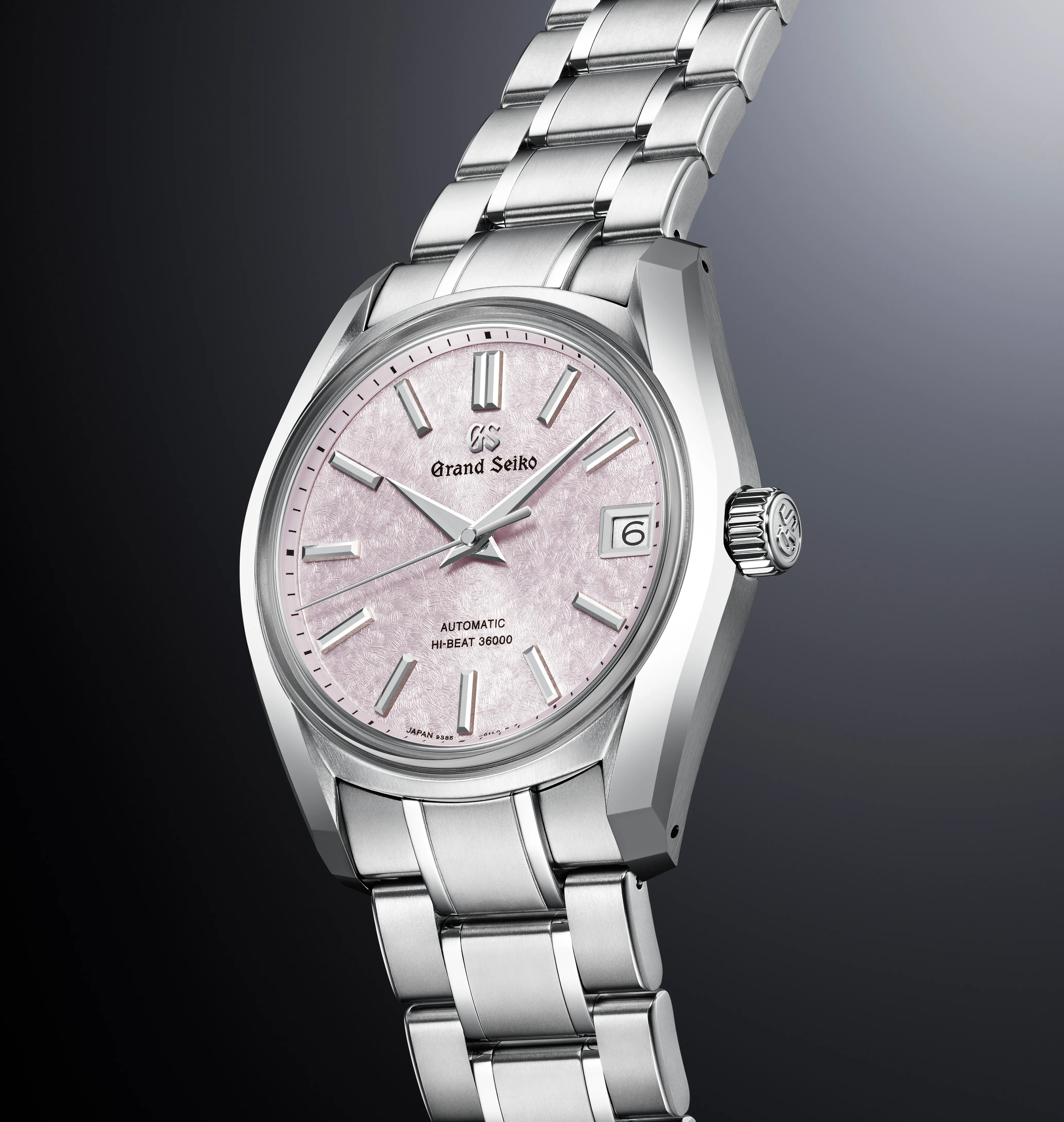 Grand Seiko Heritage Watch with Pink Dial, 38mm