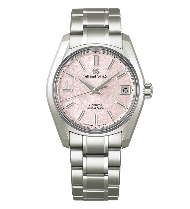 Grand Seiko Heritage Watch with Pink Dial, 38mm