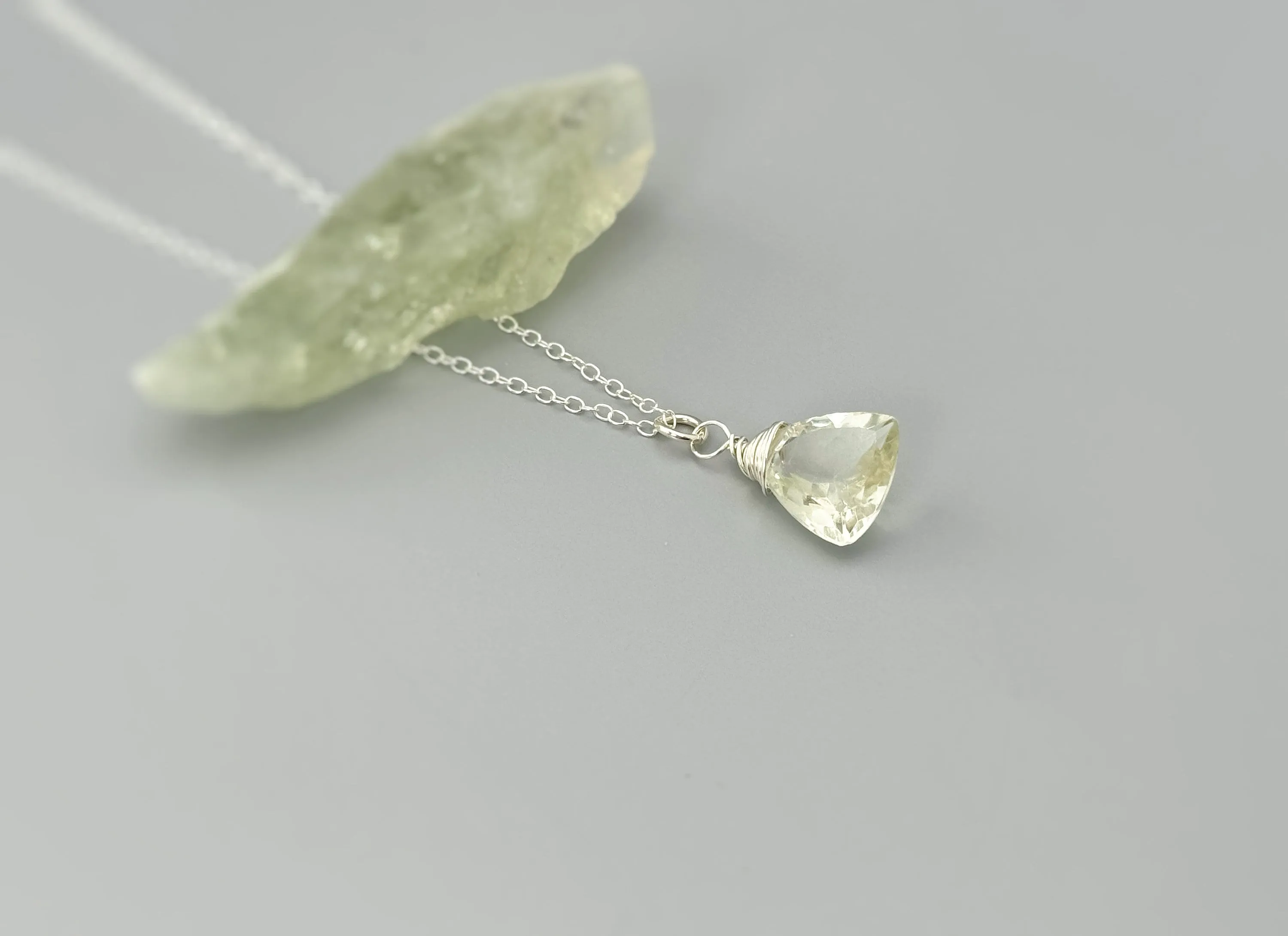 Green Amethyst Necklace