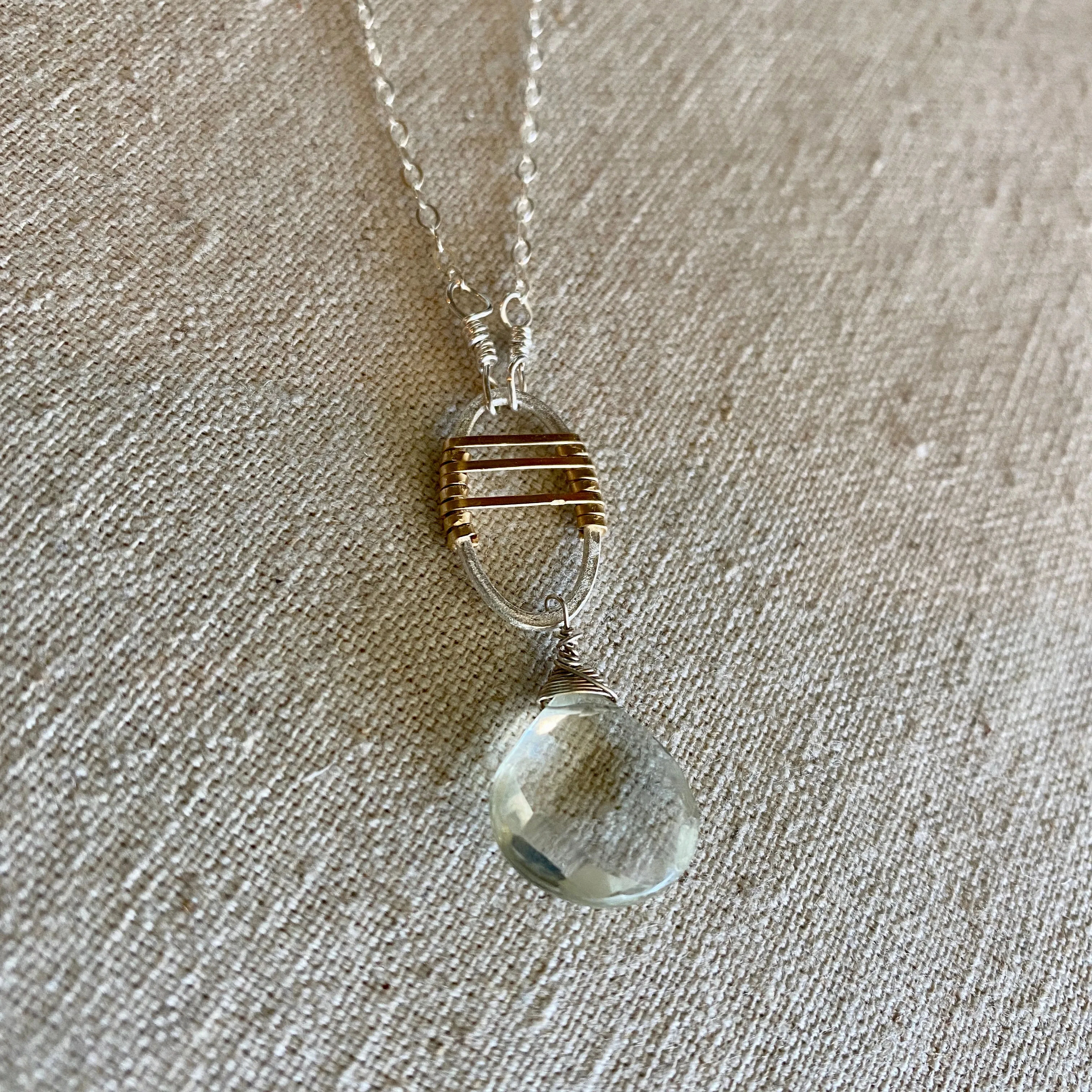 Green Amethyst Necklace