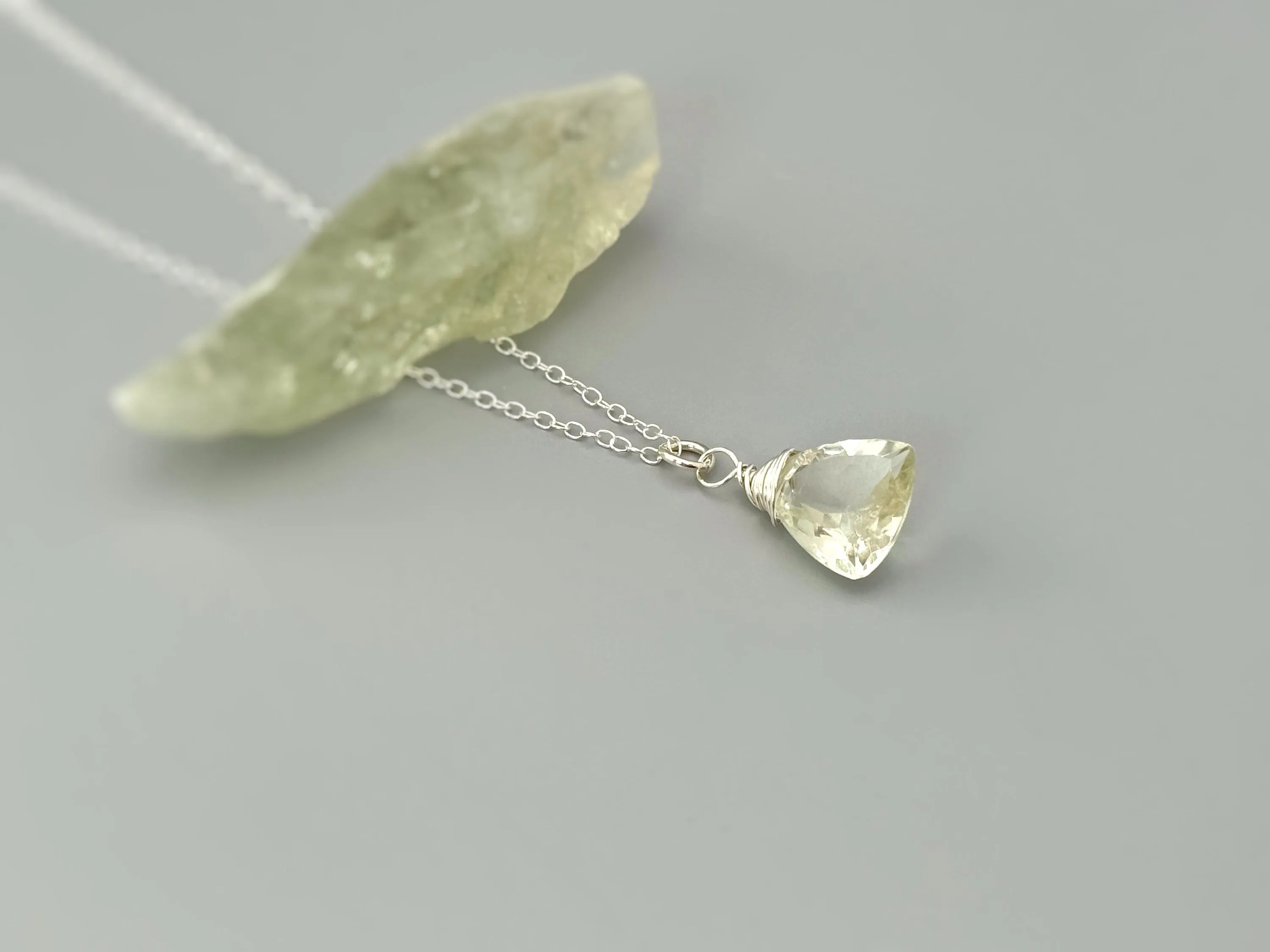 Green Amethyst Necklace