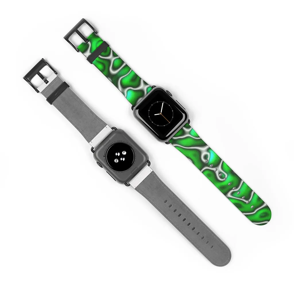 Green Marble Watch Band