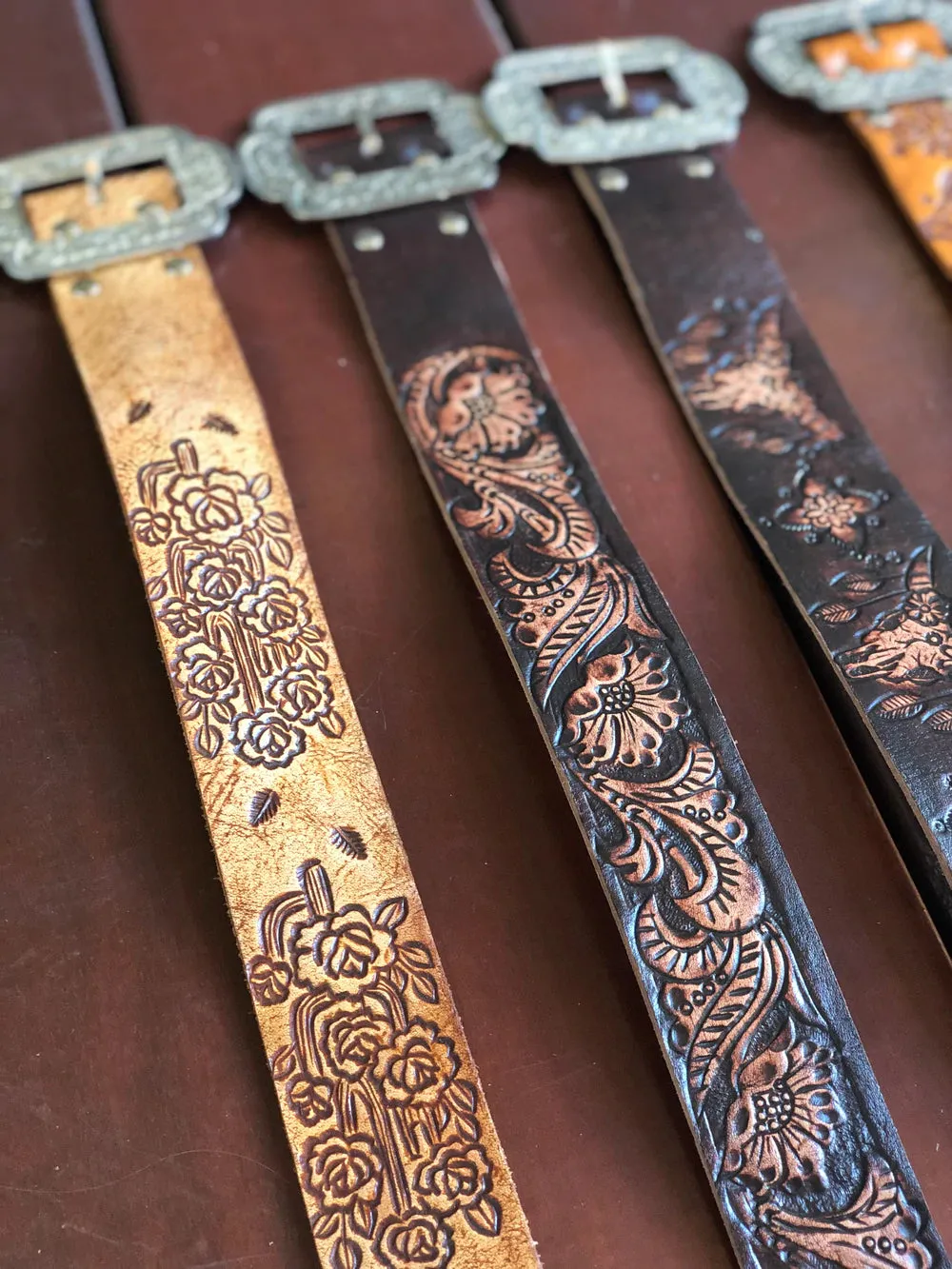 GYPSY TORO LEATHER BELT CHOCOLATE