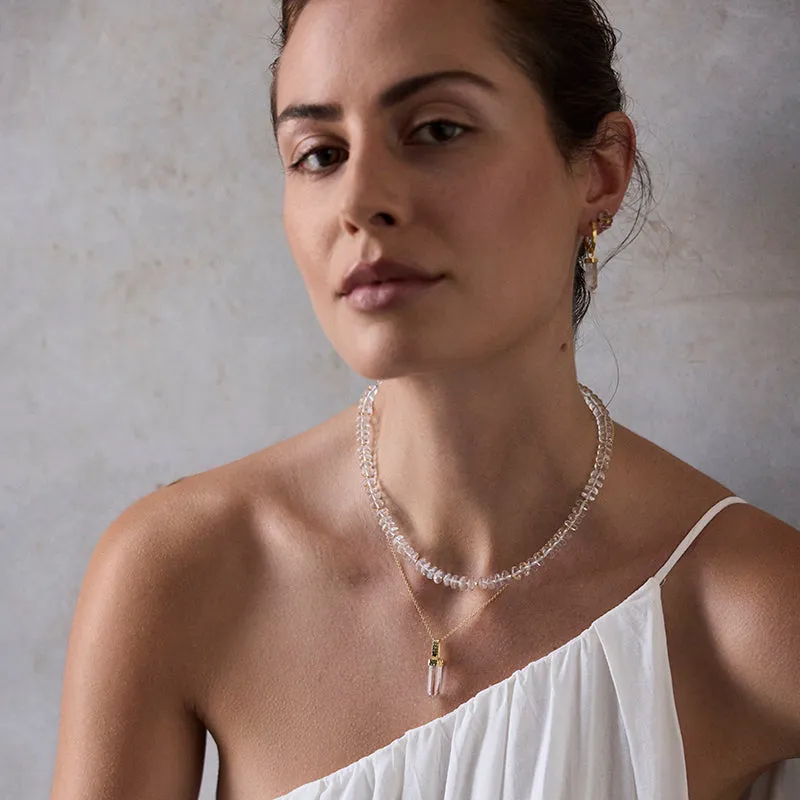 HALCYON NECKLACE | CLEAR QUARTZ