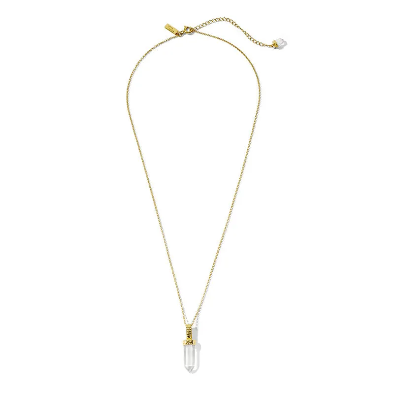 HALCYON NECKLACE | CLEAR QUARTZ