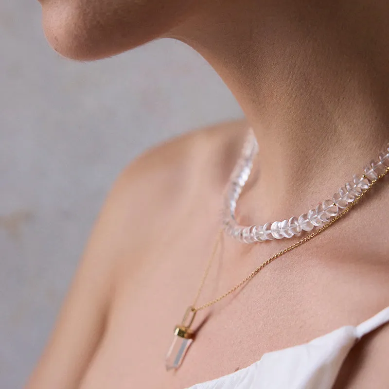 HALCYON NECKLACE | CLEAR QUARTZ