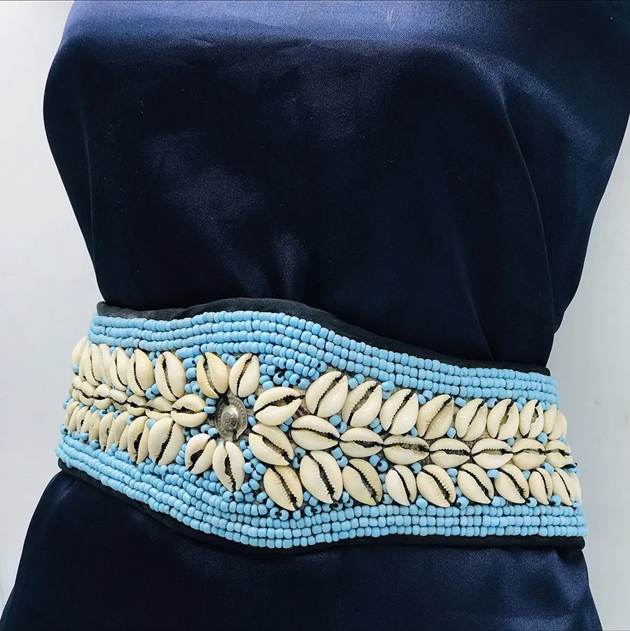 Handmade Belly Dance Beaded Belt With Shells